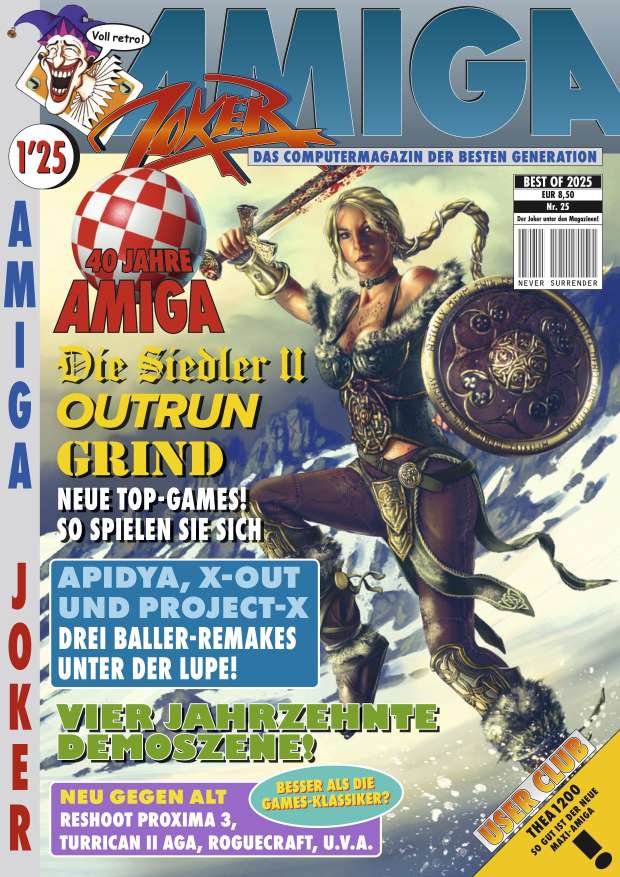 Titelkopf der Amiga-Joker-Neuauflage 1/25