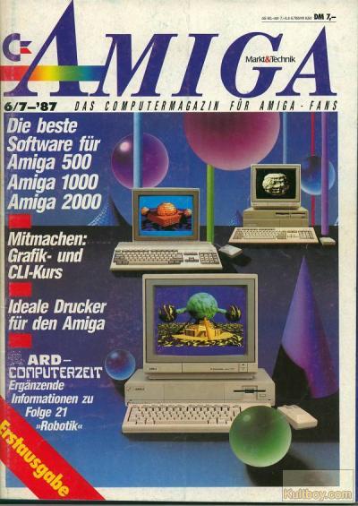 Titelkopf der ersten Amiga-Magazin-Ausgabe 6/1987