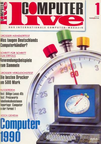 Titelkopf der ersten Computer-Live-Ausgabe von 1990